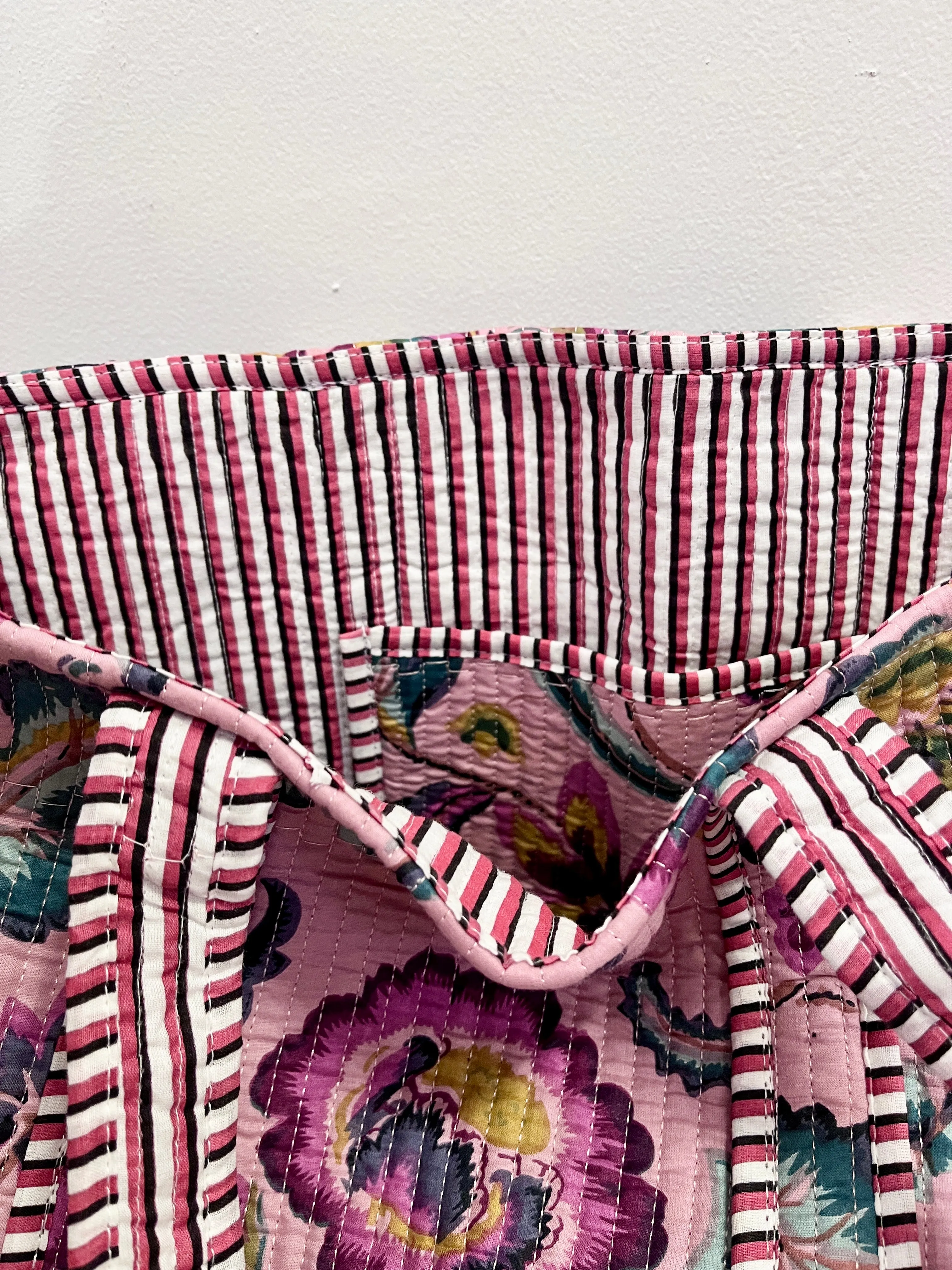 Dusty Rose Floral Tote sold by Sarah Mulder Jewelry product image thumbnail 3