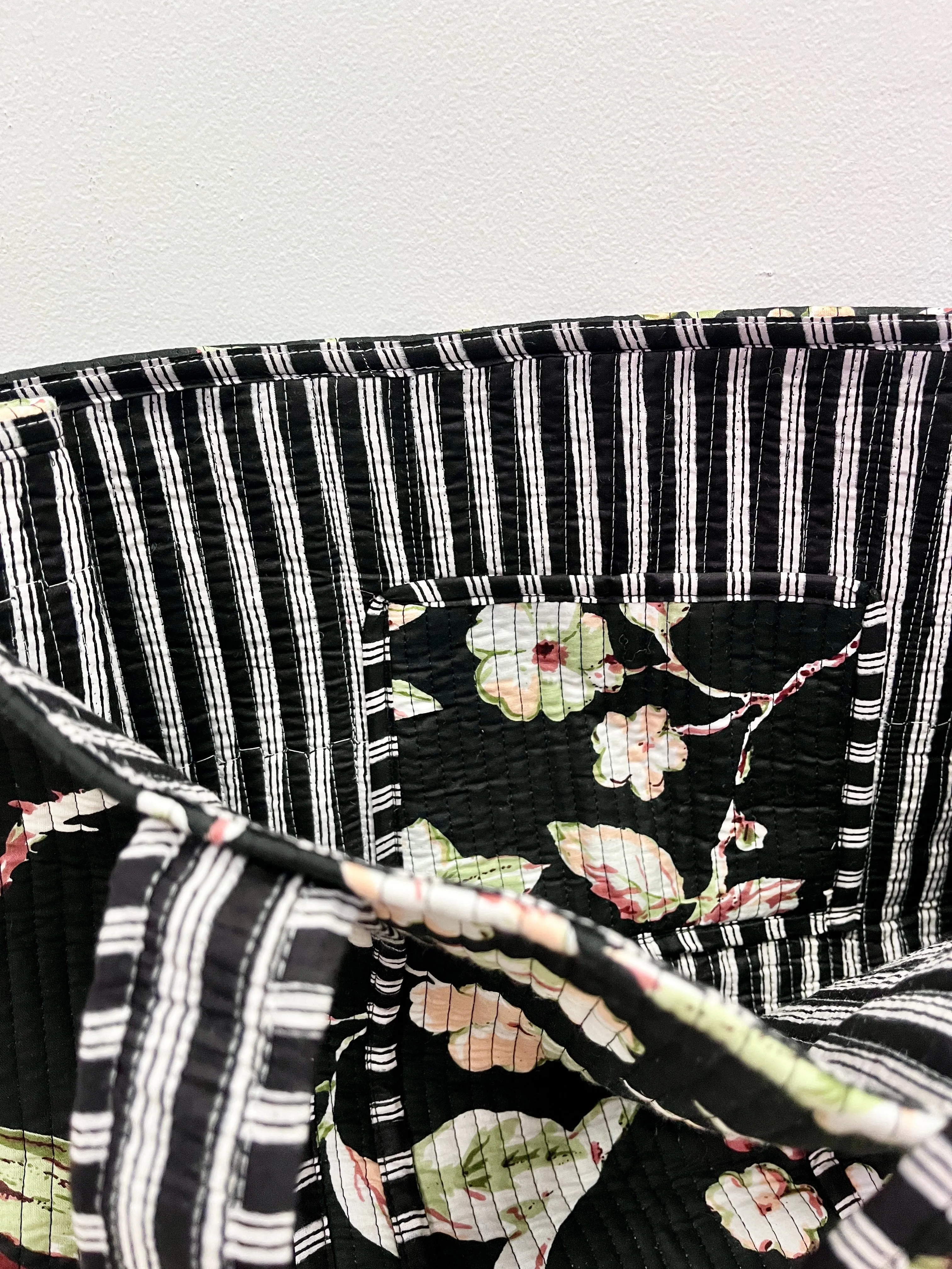 Black Floral Songbird Tote sold by Sarah Mulder Jewelry product image thumbnail 4