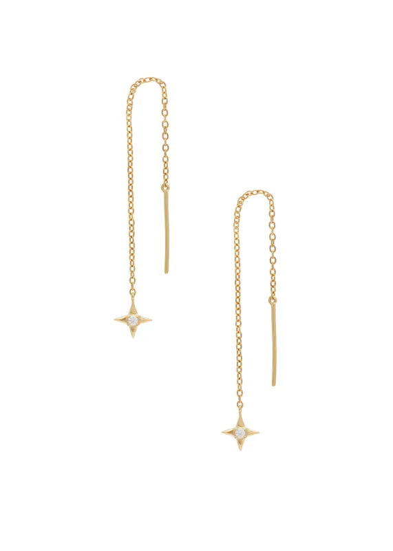 SALE Esti Pull Through Earrings Gold made by Sarah Mulder Jewelry