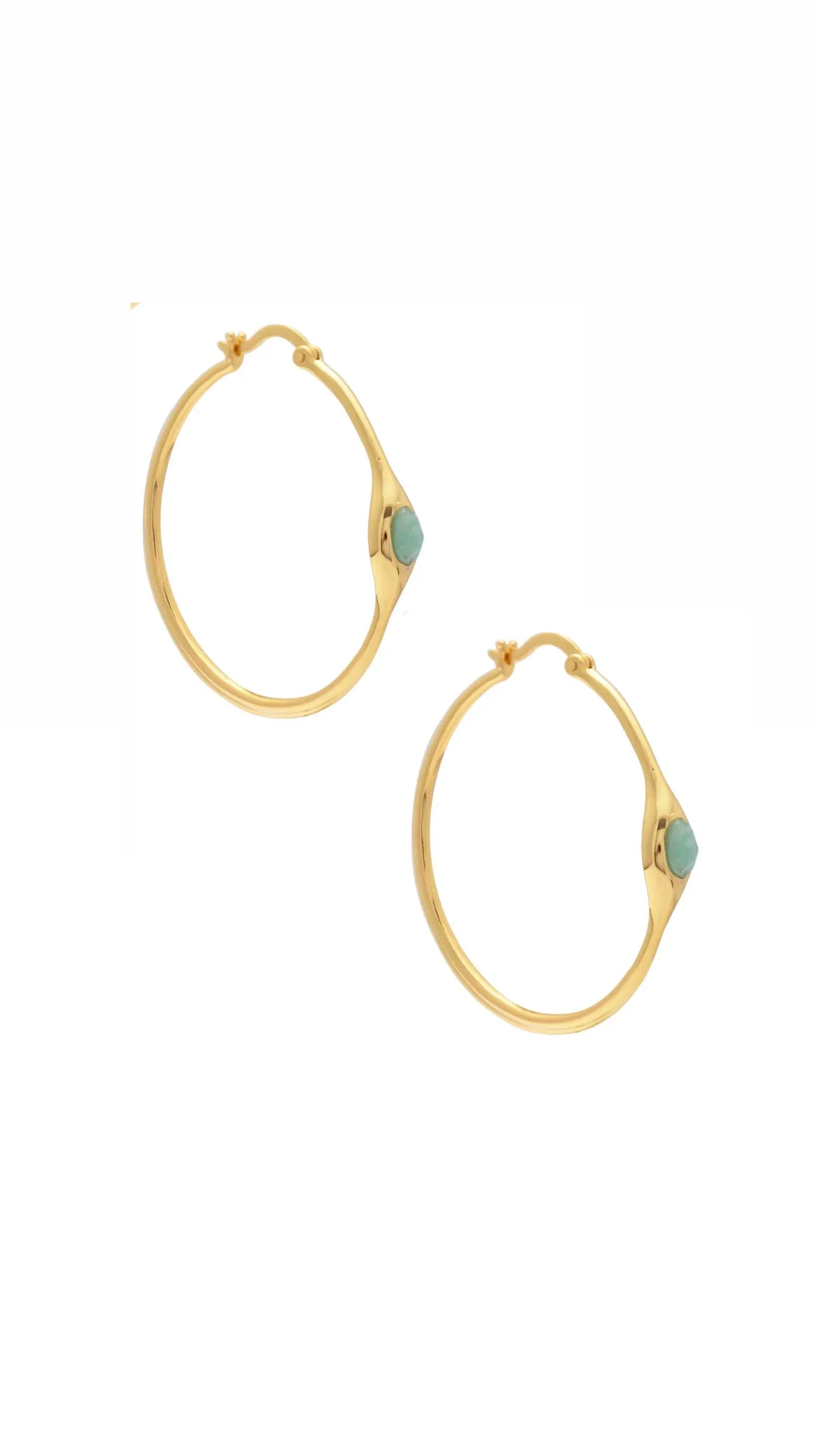 SALE Lenny 38mm Hoops Gold sold by Sarah Mulder Jewelry