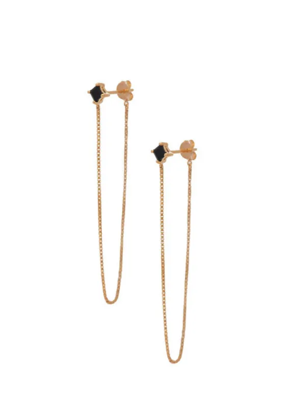 Alex Studs 2" Onyx Gold sold by Sarah Mulder Jewelry