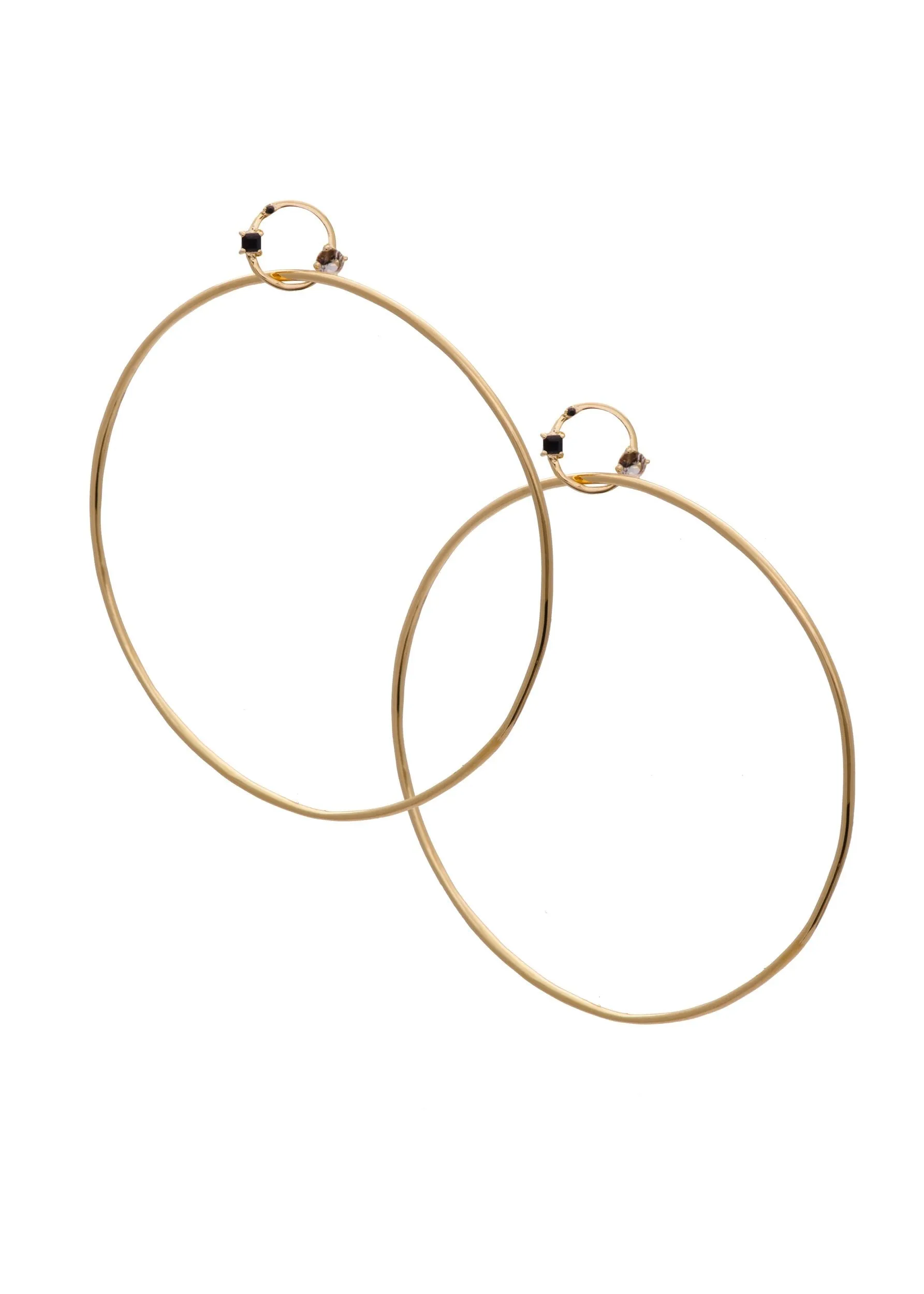 SAMPLE Miley Hoops Large Gold sold by Sarah Mulder Jewelry