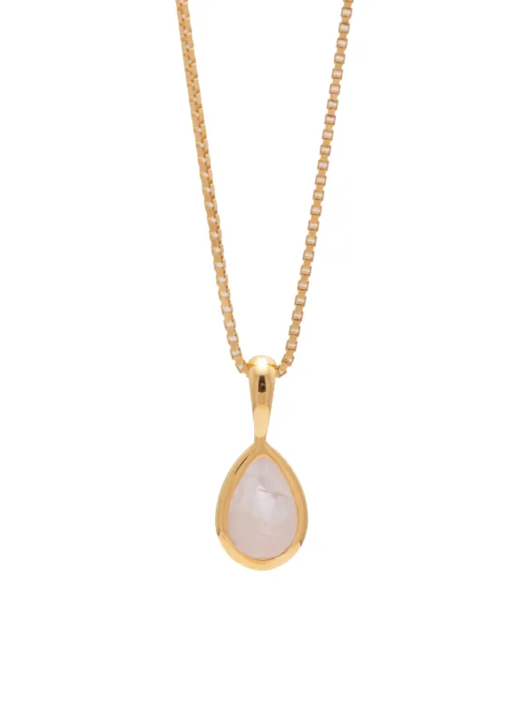 Koy Necklace Moonstone Gold sold by Sarah Mulder Jewelry