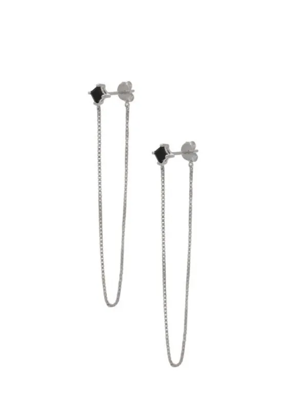 SAMPLE Alex Studs 2" Onyx sold by Sarah Mulder Jewelry