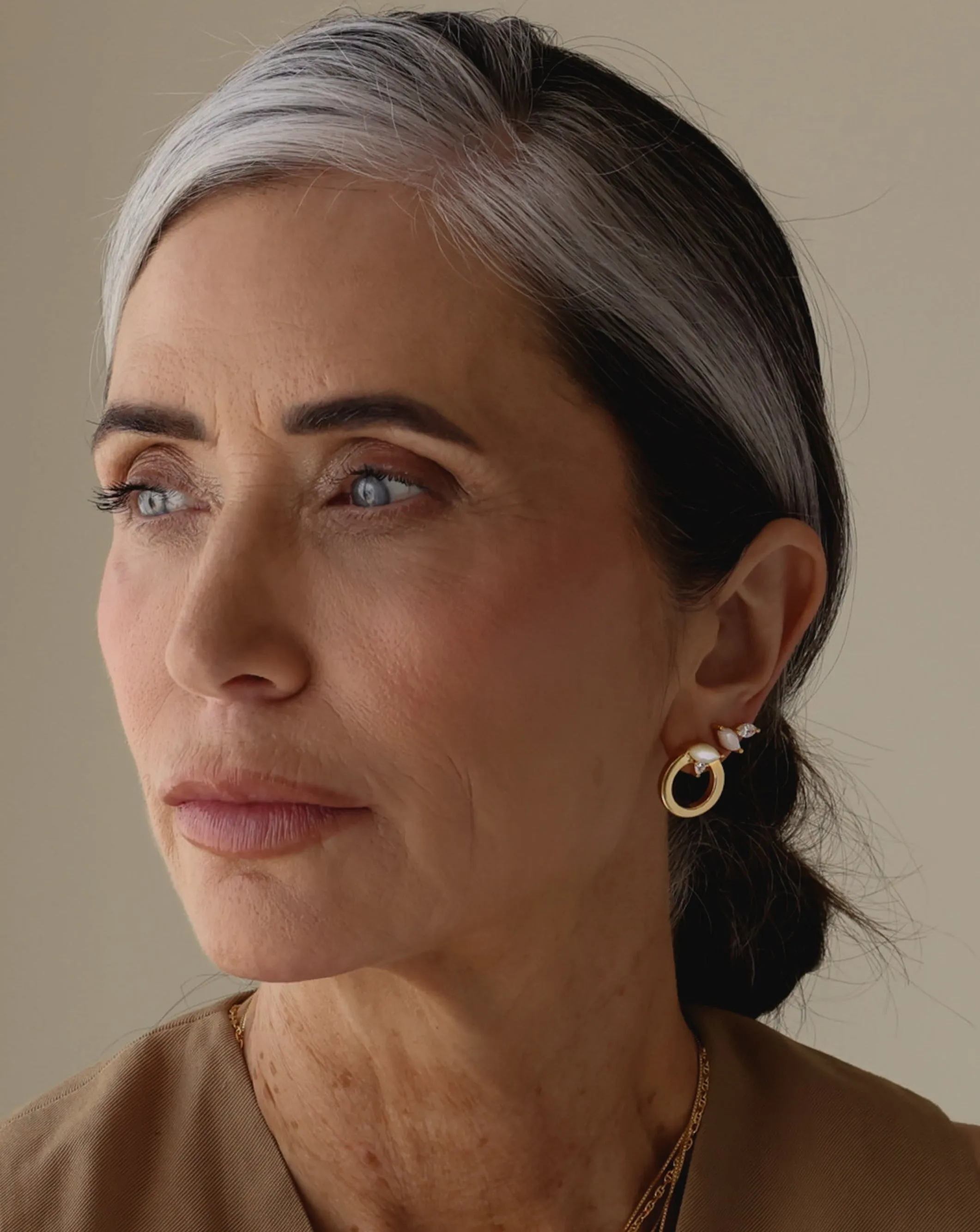 SAMPLE Christine Studs Gold sold by Sarah Mulder Jewelry product image thumbnail 2