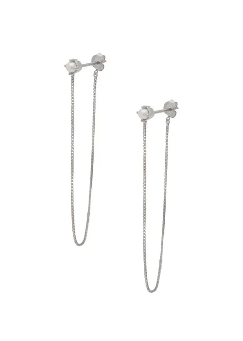 SAMPLE Alex Studs 2" Pearl sold by Sarah Mulder Jewelry