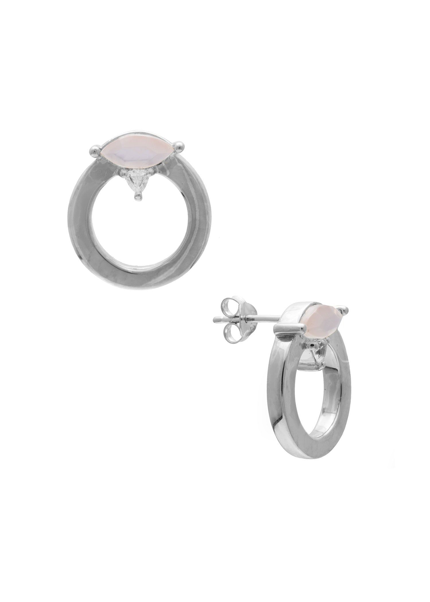 SAMPLE Becca Earrings Rhodium sold by Sarah Mulder Jewelry