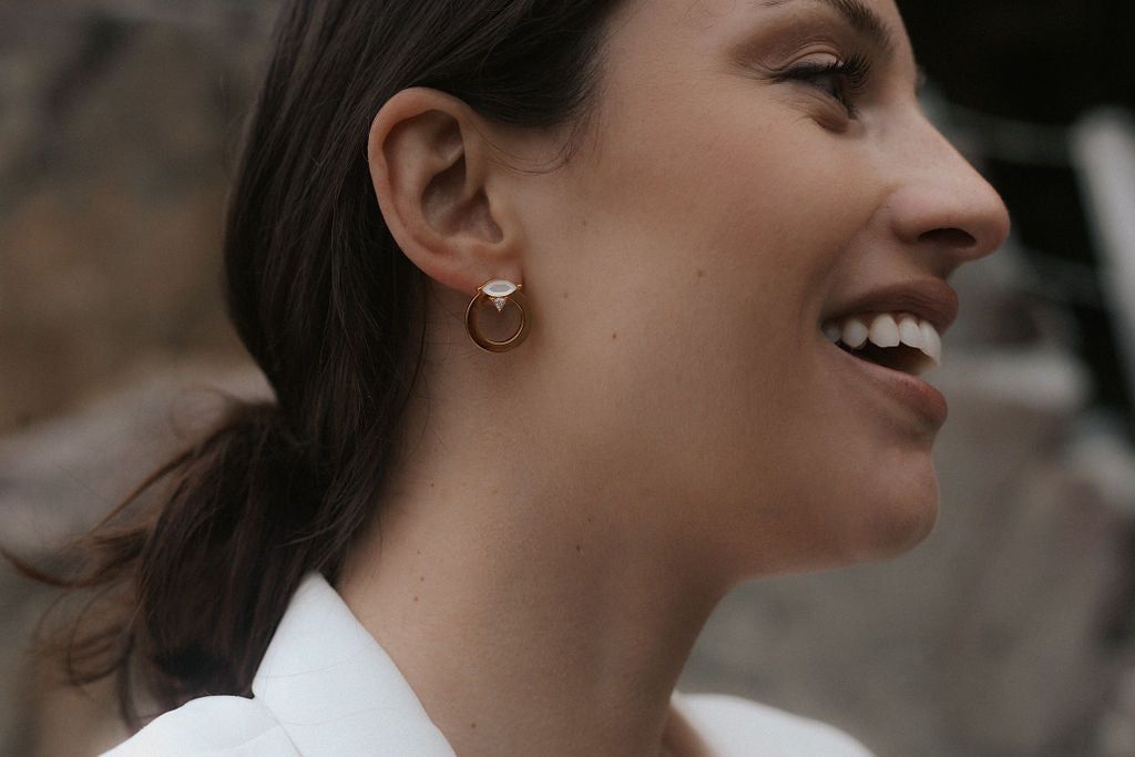 SAMPLE Becca Earrings Rhodium sold by Sarah Mulder Jewelry product image thumbnail 2