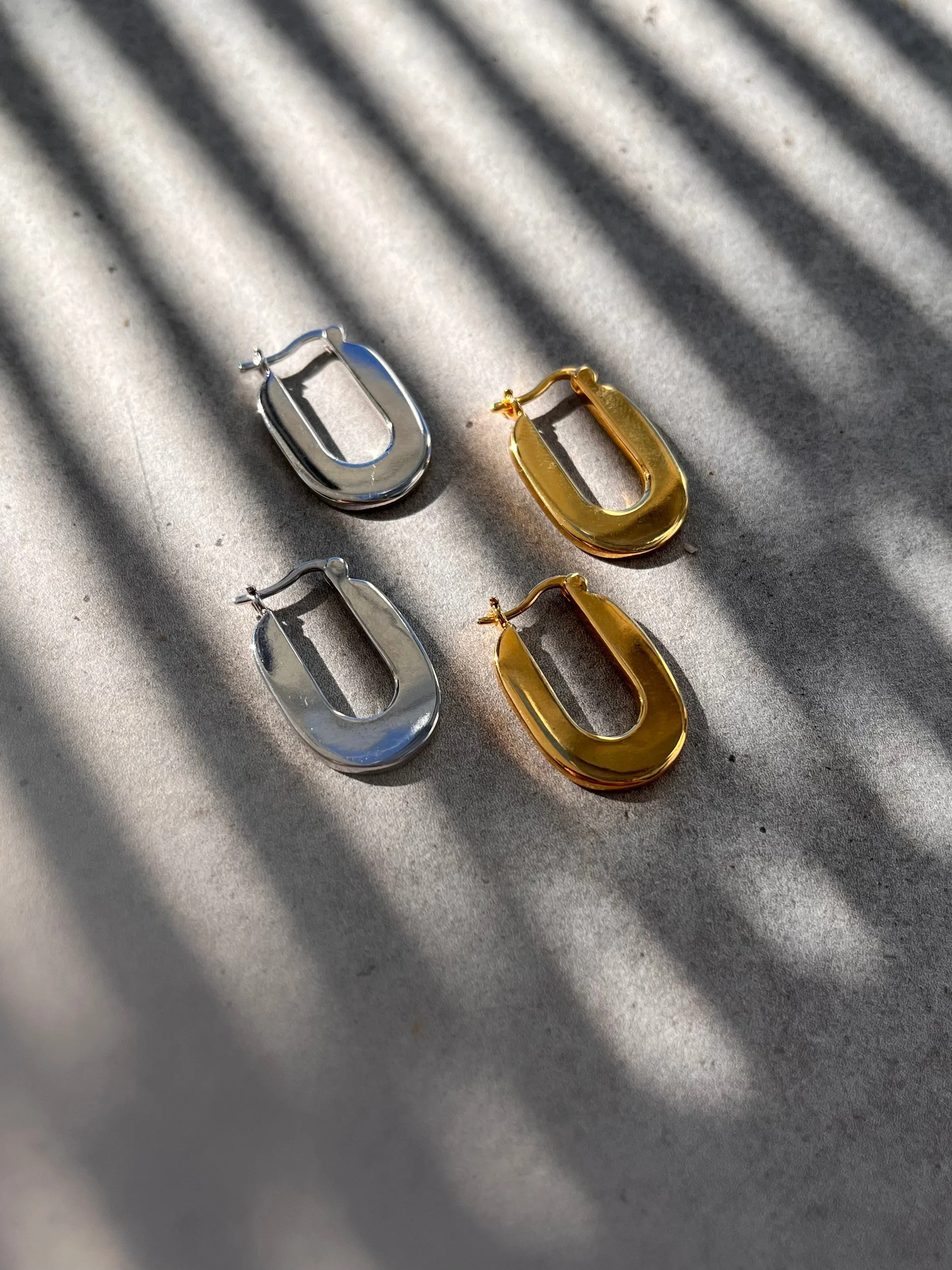 SAMPLE Utility Earrings Rhodium sold by Sarah Mulder Jewelry product image thumbnail 3