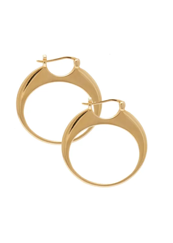 SAMPLE Large Solange Earrings Gold sold by Sarah Mulder Jewelry
