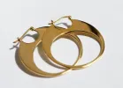 SAMPLE Large Solange Earrings Gold sold by Sarah Mulder Jewelry