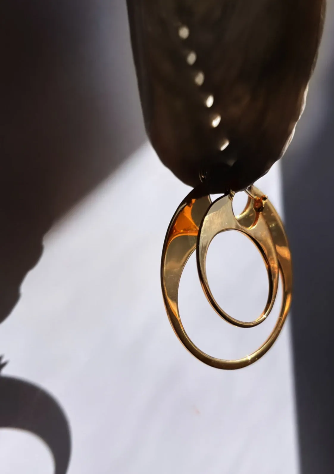 SAMPLE Large Solange Earrings Gold sold by Sarah Mulder Jewelry product image thumbnail 5