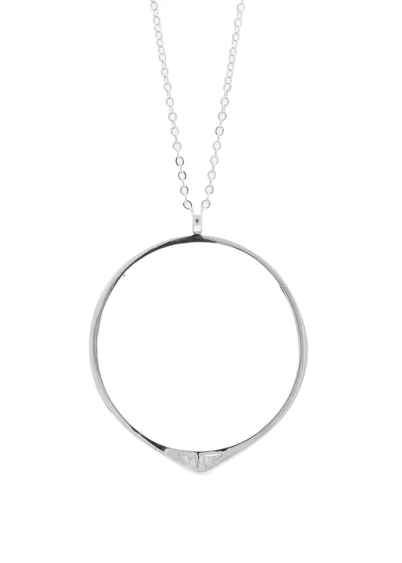 SAMPLE Staff Party Necklace Rhodium made by Sarah Mulder Jewelry