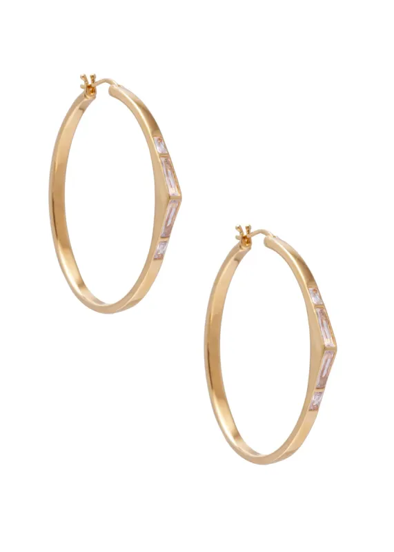 SAMPLE Golden Hour Hoops Gold sold by Sarah Mulder Jewelry