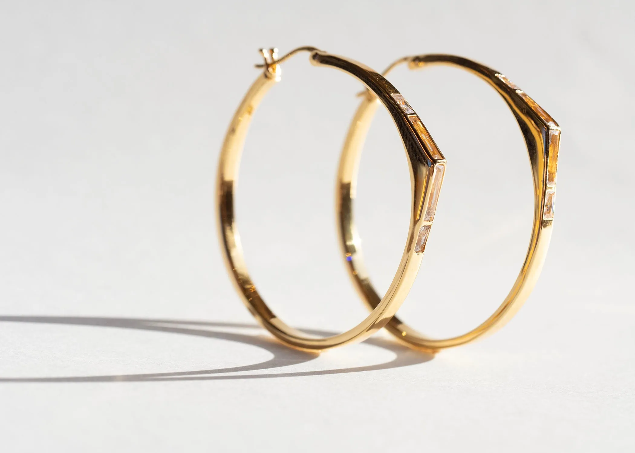 SAMPLE Golden Hour Hoops Gold sold by Sarah Mulder Jewelry product image thumbnail 2