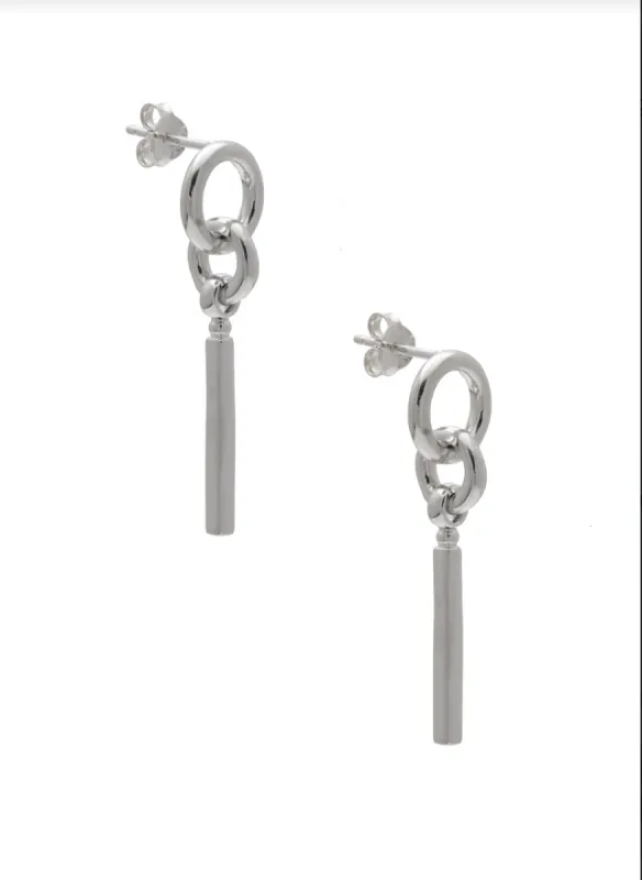 SAMPLE Kidd Earrings Rhodium made by Sarah Mulder Jewelry