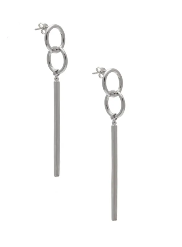 SAMPLE Jax Earrings Rhodium sold by Sarah Mulder Jewelry