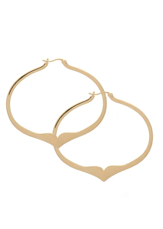 SAMPLE Liv Hoops Large Gold sold by Sarah Mulder Jewelry