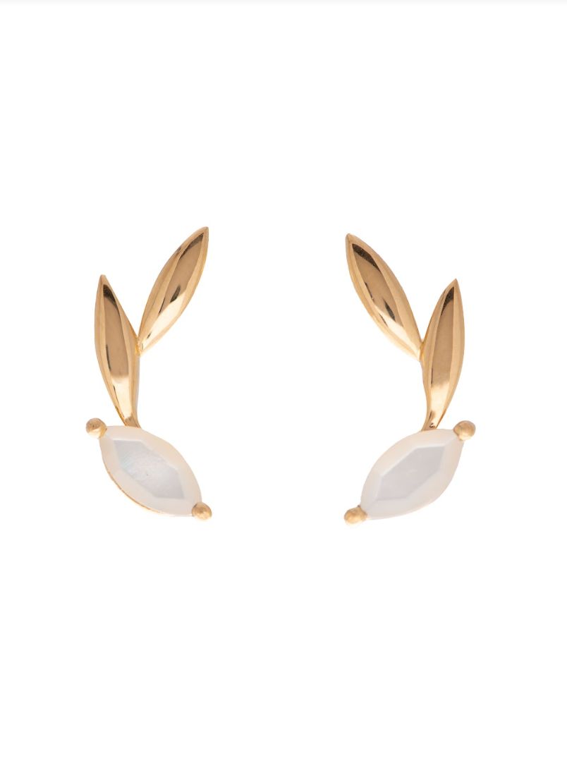 SAMPLE Isha Ear Climbers Gold sold by Sarah Mulder Jewelry