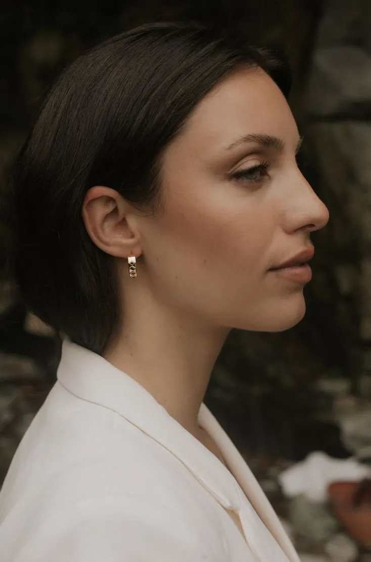 SAMPLE Monty Earrings Gold sold by Sarah Mulder Jewelry product image thumbnail 4