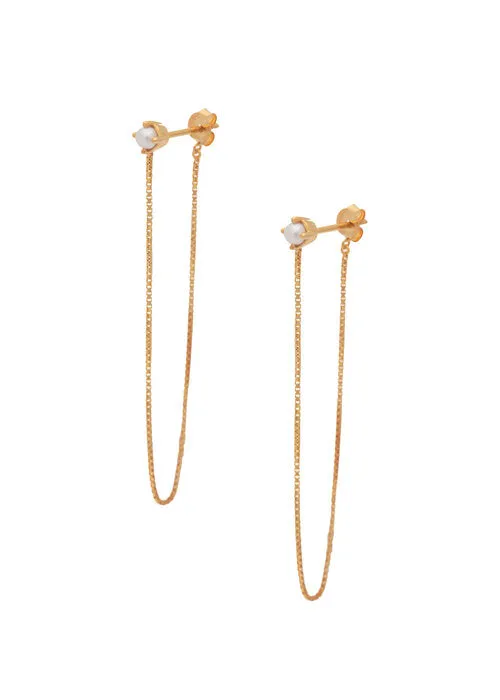 SAMPLE Alex Studs 2" Pearl sold by Sarah Mulder Jewelry