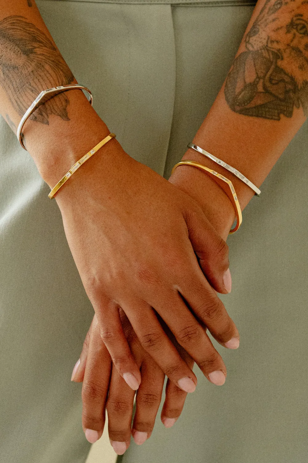 SAMPLE Golden Hour Cuff Rhodium sold by Sarah Mulder Jewelry product image thumbnail 3