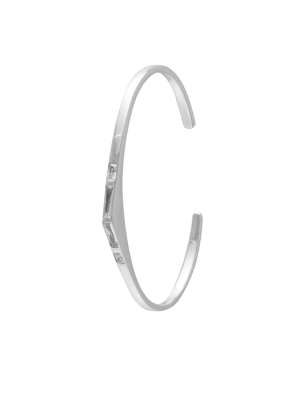 SAMPLE Golden Hour Cuff Rhodium sold by Sarah Mulder Jewelry