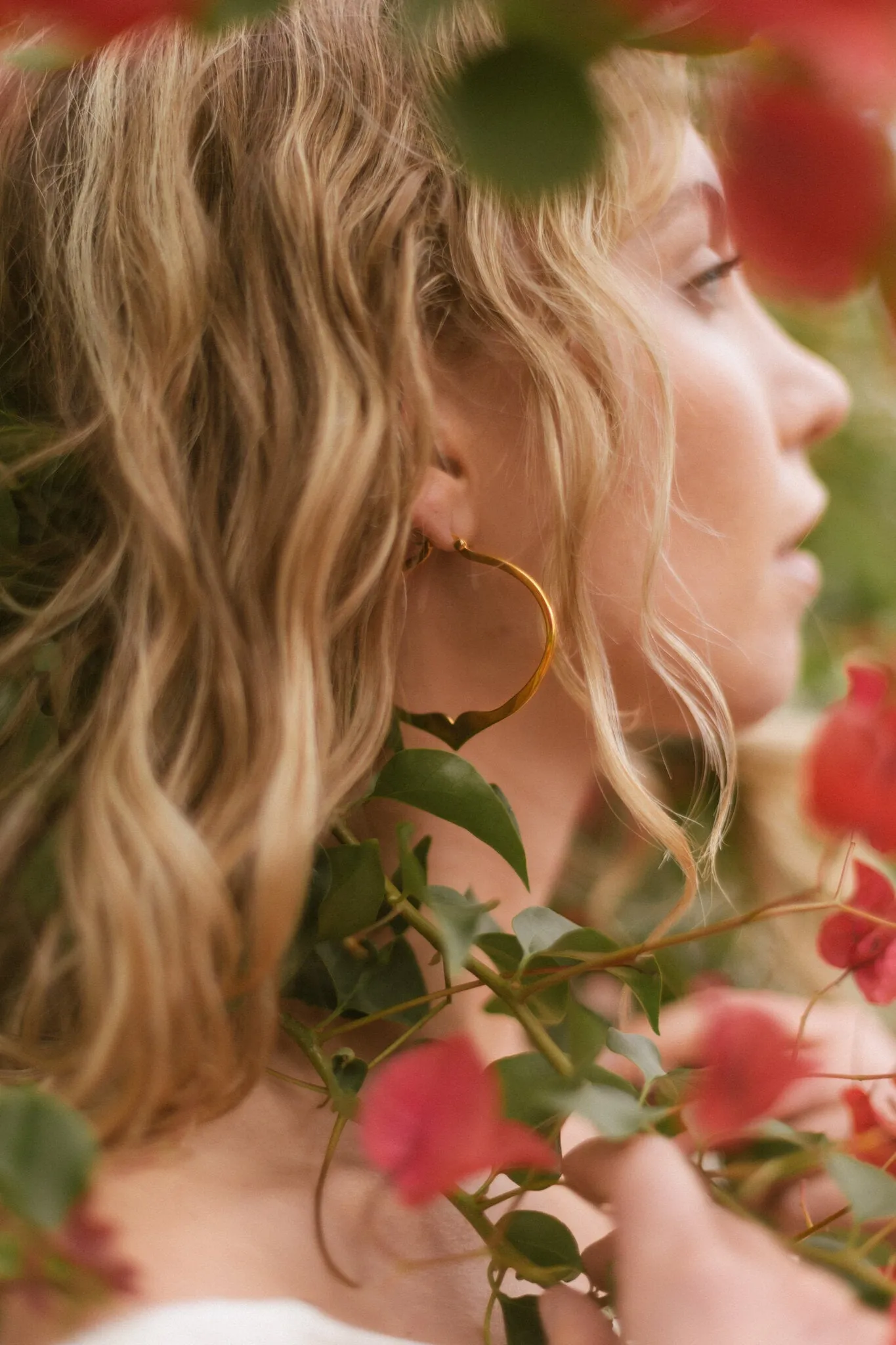 SAMPLE Liv Hoops Large Rhodium sold by Sarah Mulder Jewelry product image thumbnail 3