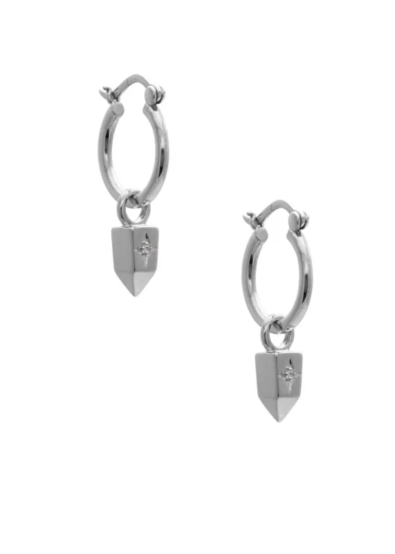 SAMPLE Nova Earrings Rhodium sold by Sarah Mulder Jewelry