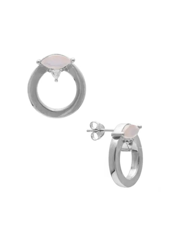 SAMPLE Becca Earrings Rhodium made by Sarah Mulder Jewelry