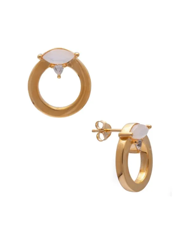 SAMPLE Becca Earrings Gold made by Sarah Mulder Jewelry