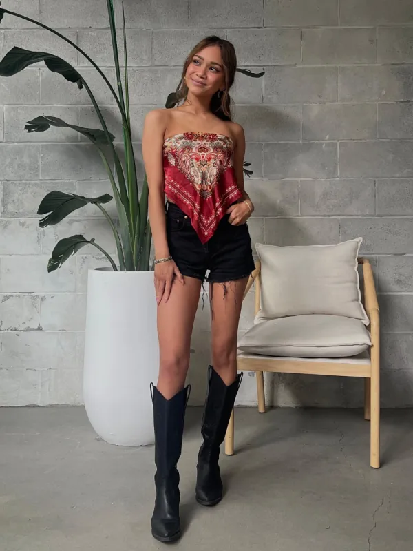 27 Bandana Tube Top sold by 27 Boutique