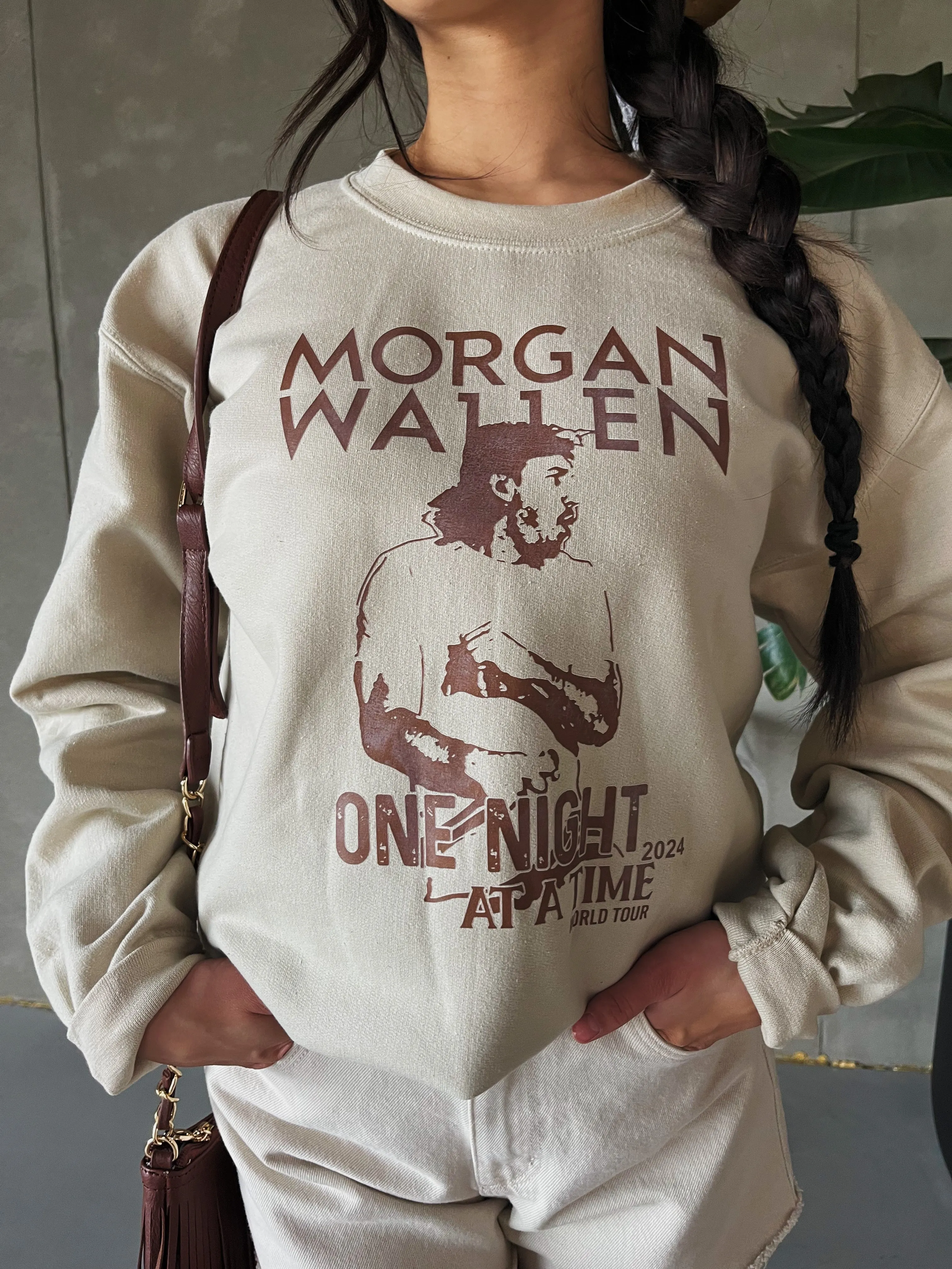 27 Morgan Wallen One Night At A Time Crewneck Sweatshirt sold by 27 Boutique