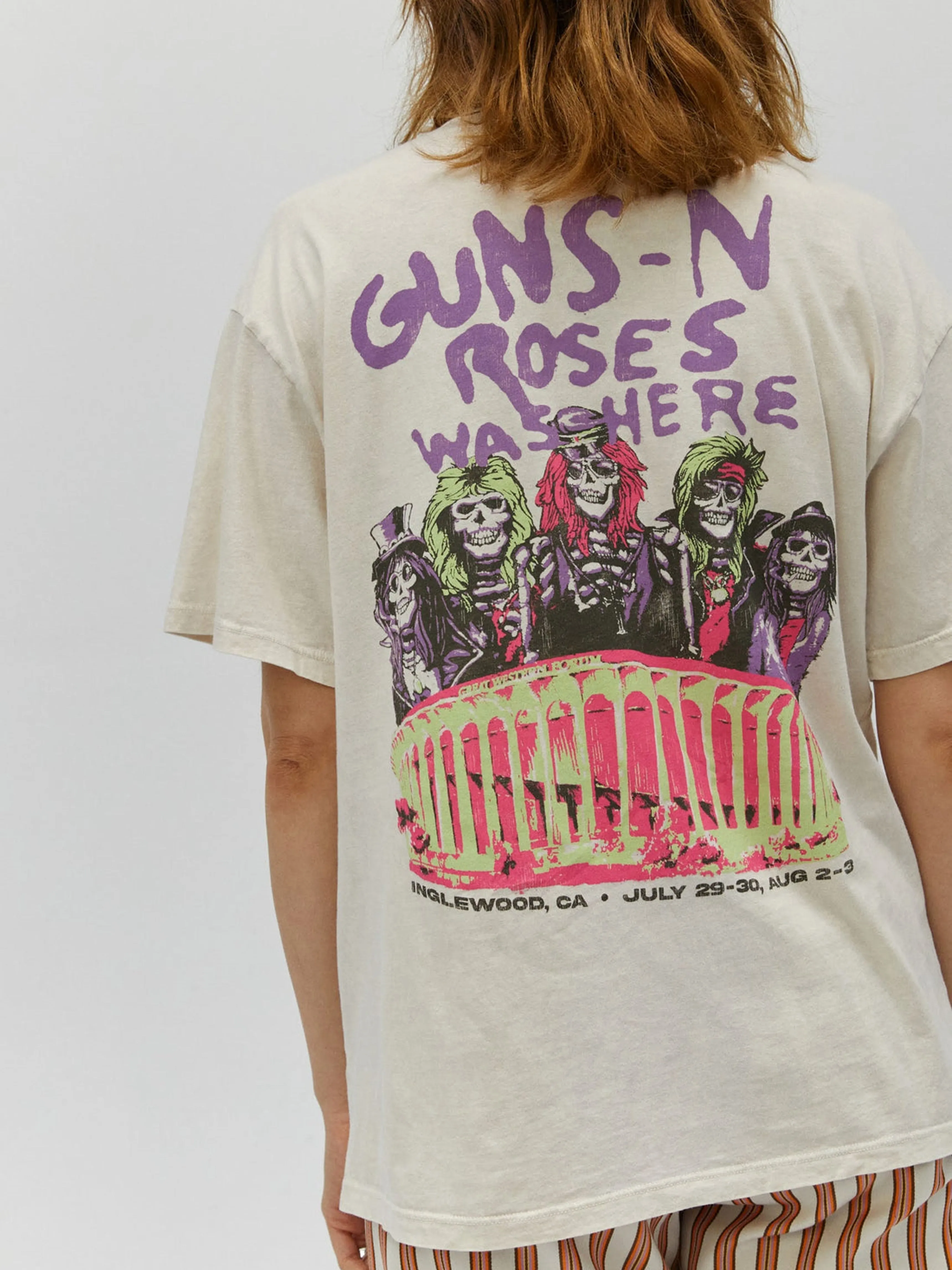 DAYDREAMER Guns N' Roses Was Here Boyfriend Tee sold by 27 Boutique