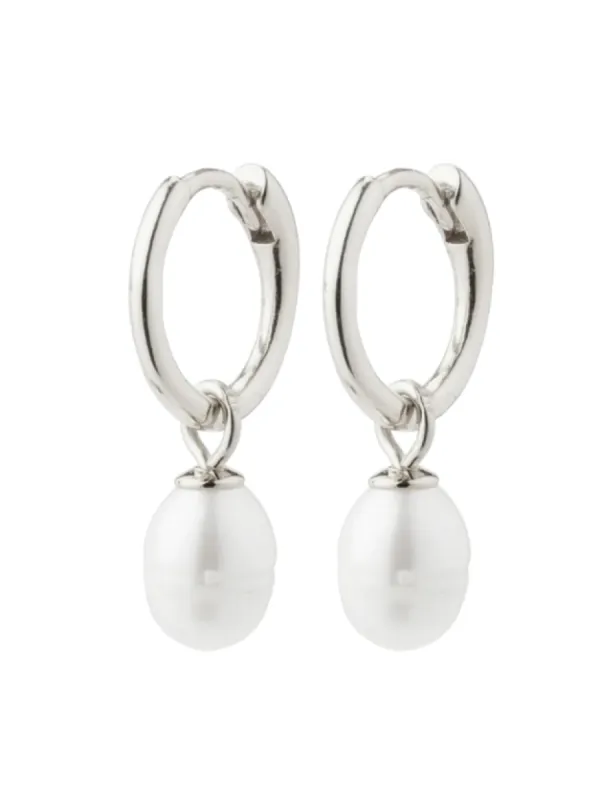 PILGRIM Berthe Pearl Hoop Earrings sold by 27 Boutique