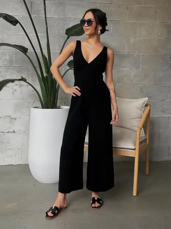 GENTLE FAWN Gianna V-Neck Jumpsuit sold by 27 Boutique