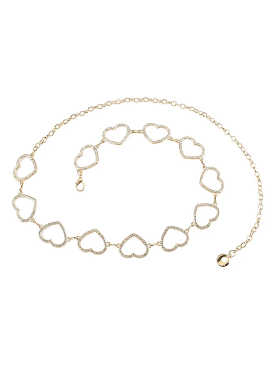 27 Rhinestone Heart Chain Belt sold by 27 Boutique product image thumbnail 2