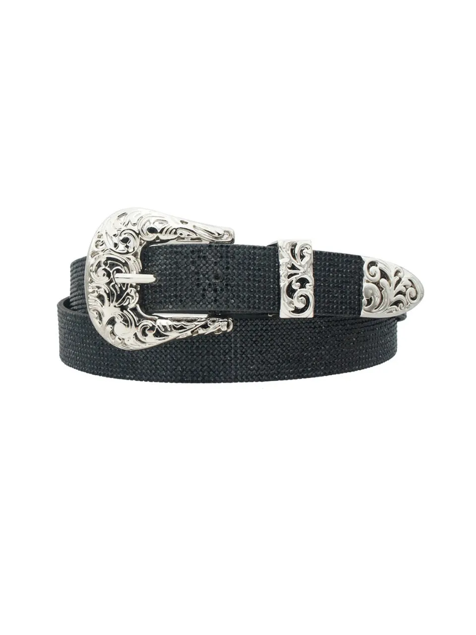 27 Western Embossed Buckle Rhinestone Belt sold by 27 Boutique product image thumbnail 2