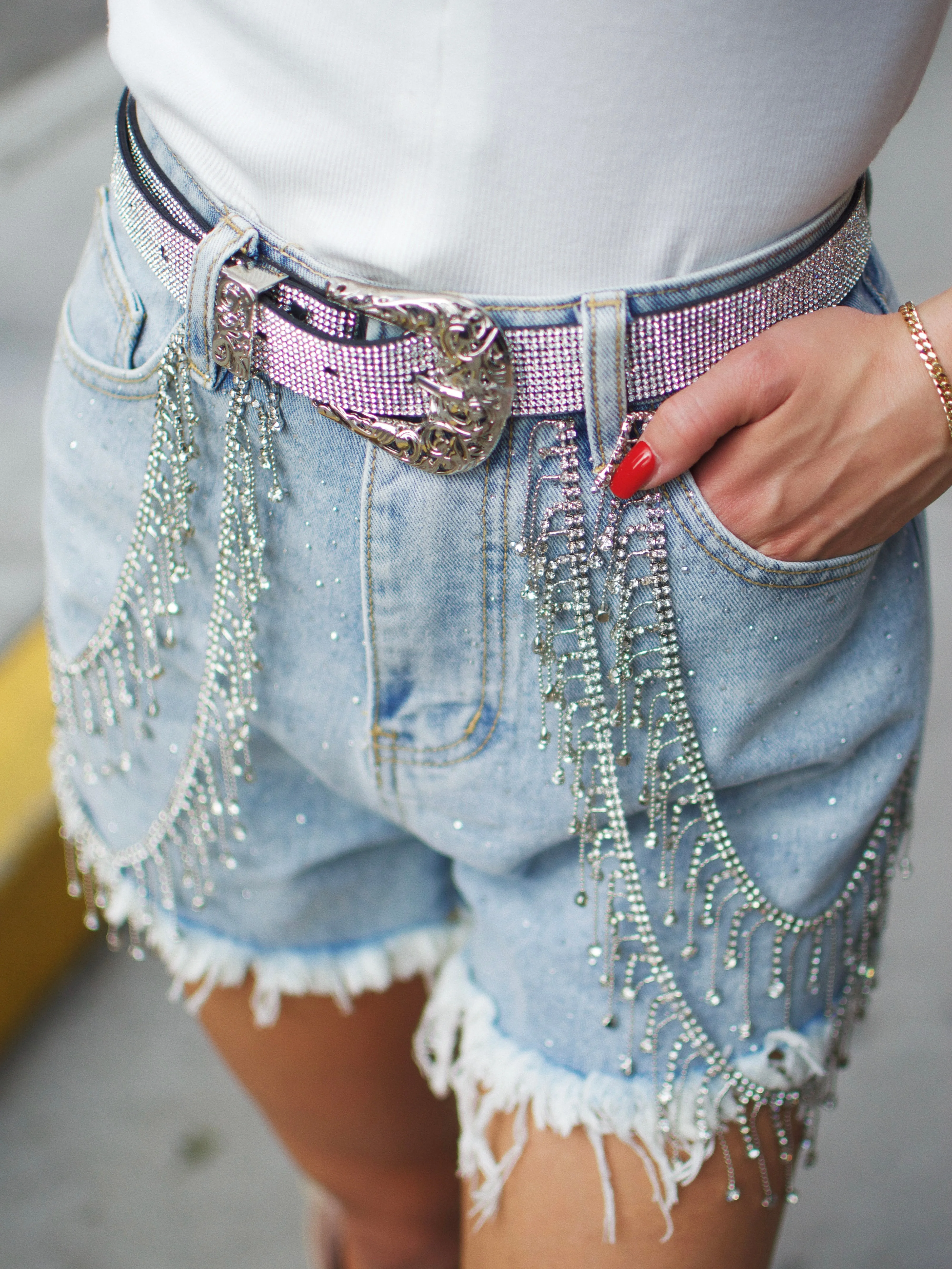 27 Western Embossed Buckle Rhinestone Belt sold by 27 Boutique product image thumbnail 3