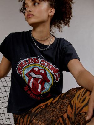 DAYDREAMER Rolling Stones '78 Reverse Girlfriend Tee sold by 27 Boutique