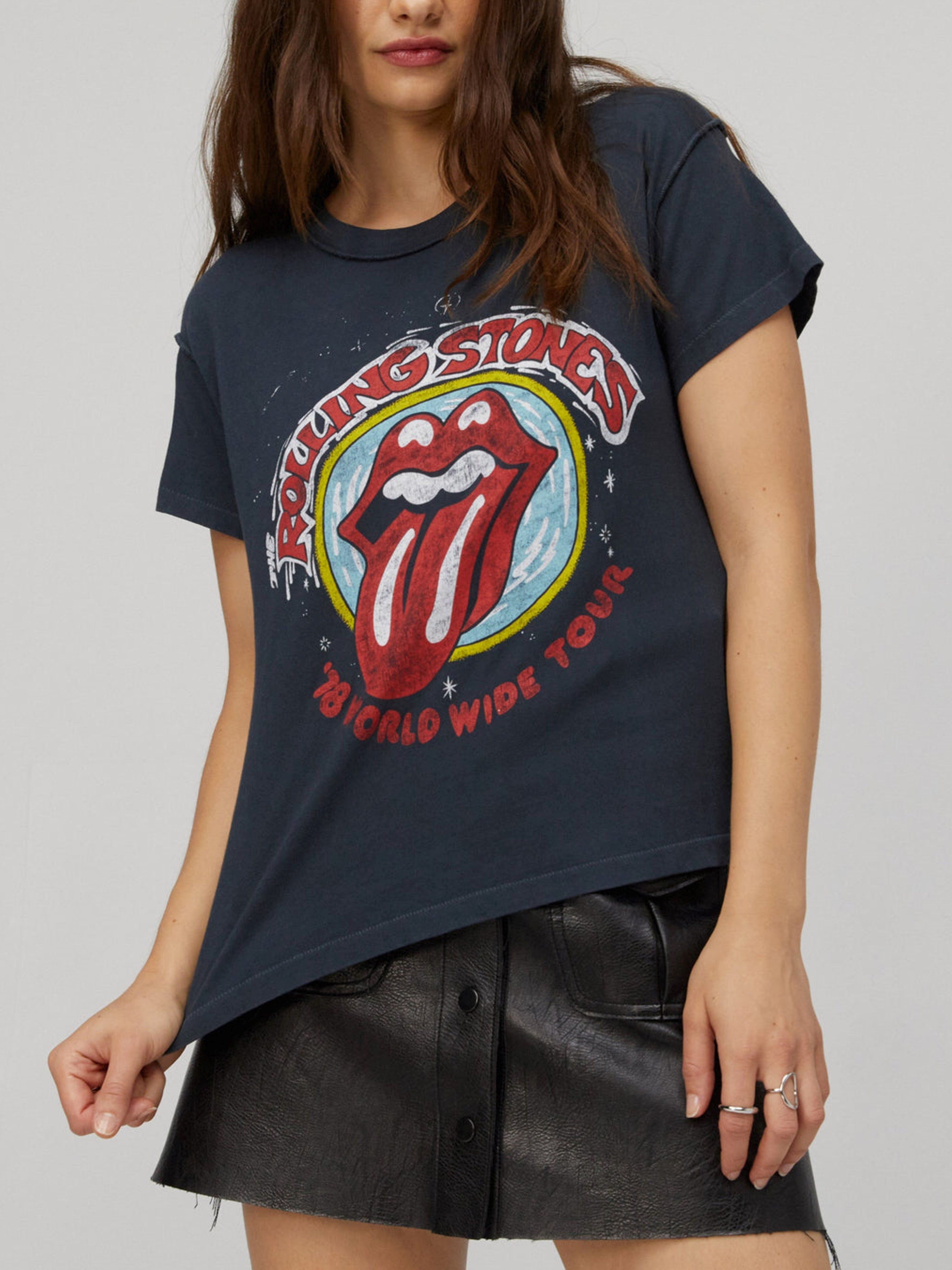 DAYDREAMER Rolling Stones '78 Reverse Girlfriend Tee sold by 27 Boutique product image thumbnail 5