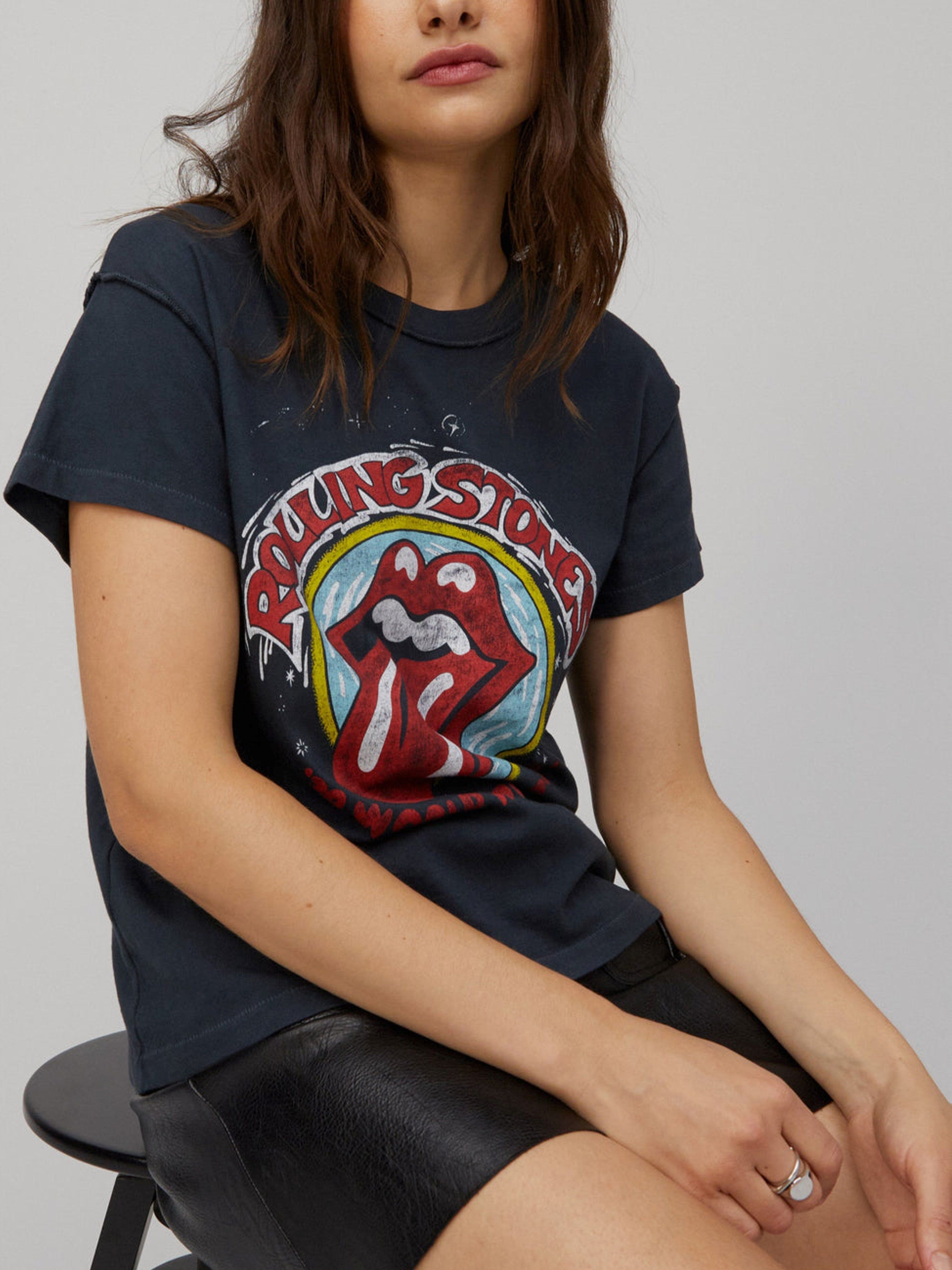 DAYDREAMER Rolling Stones '78 Reverse Girlfriend Tee sold by 27 Boutique product image thumbnail 4