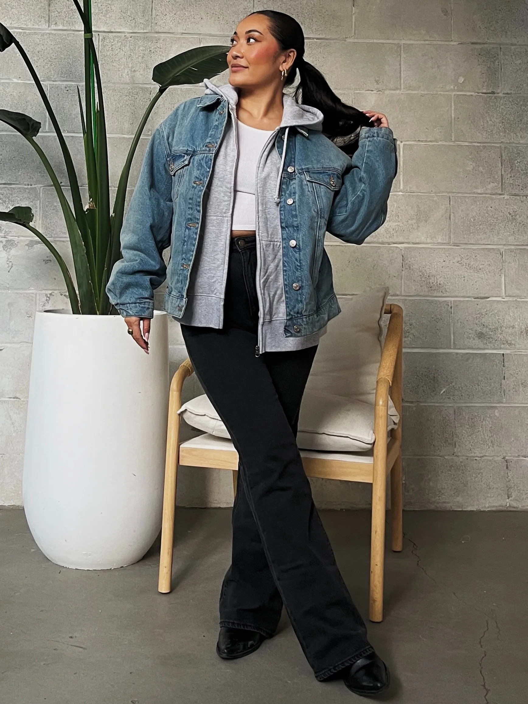 ONLY Indie Oversized Denim Jacket sold by 27 Boutique product image thumbnail 2