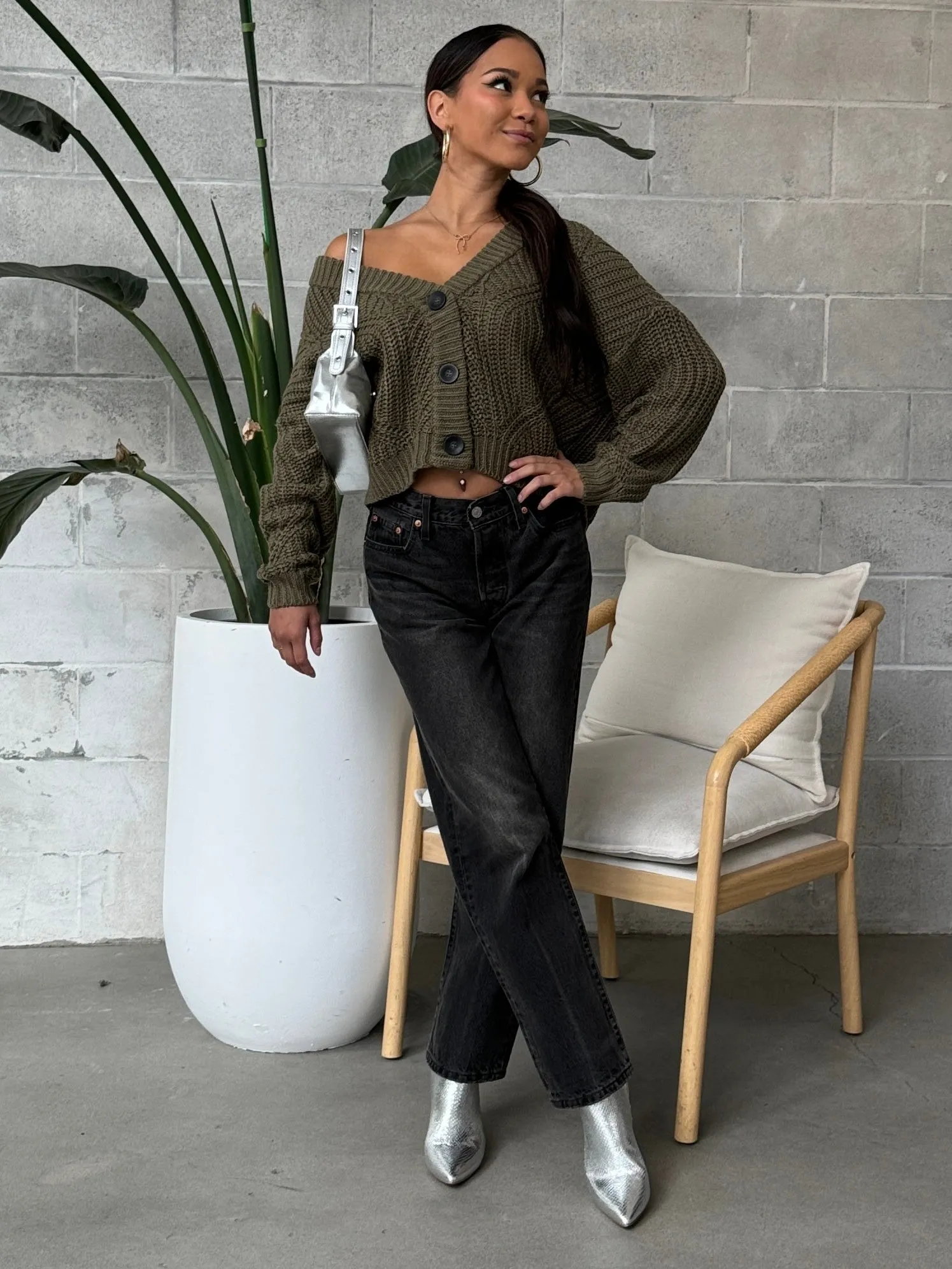 RD STYLE Cropped Knit Cardigan sold by 27 Boutique product image thumbnail 2