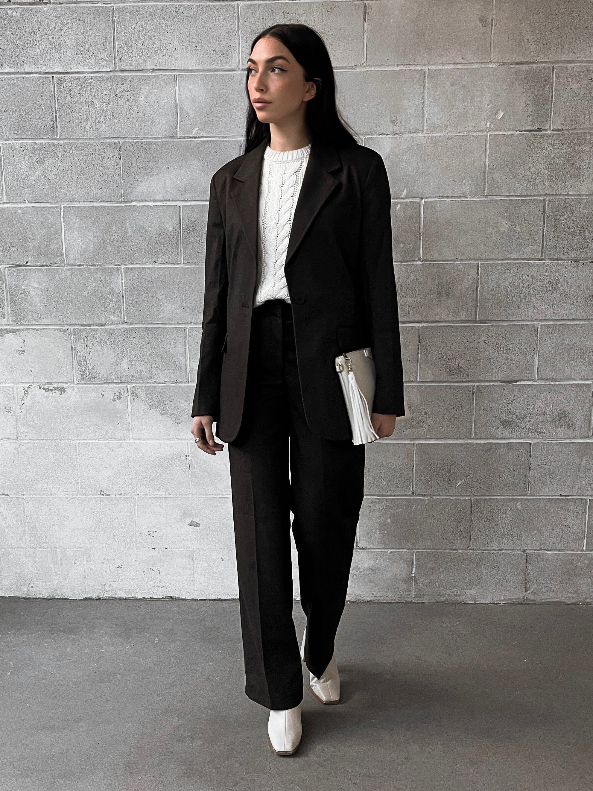 RD STYLE Alexa Solid Flannel Blazer sold by 27 Boutique