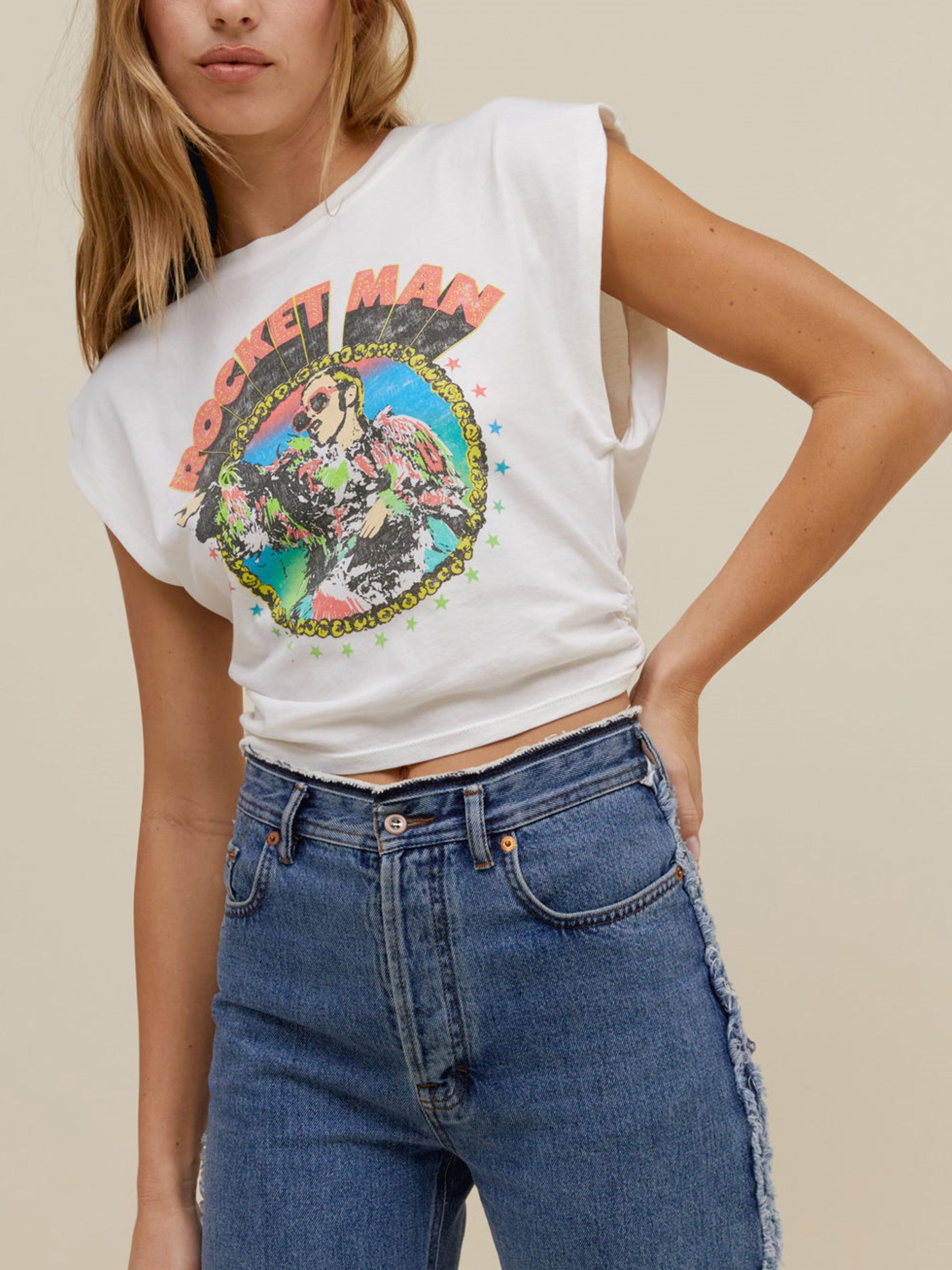 DAYDREAMER Elton John Rocket Man '72 Banded Tee sold by 27 Boutique product image thumbnail 5