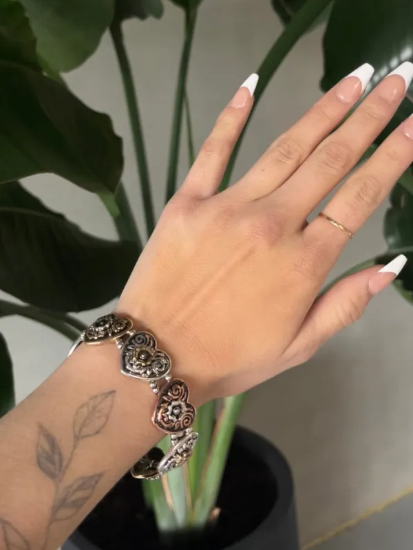 27 Western Heart Link Bracelet sold by 27 Boutique