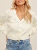 27 Pointelle Knit Heart Cardigan sold by 27 Boutique