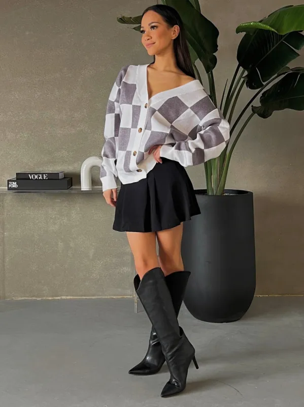 27 Checkered Button Up Cardigan sold by 27 Boutique