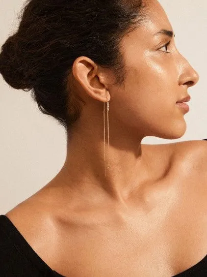 PILGRIM Andrea Chain Crystal Earrings sold by 27 Boutique product image thumbnail 2